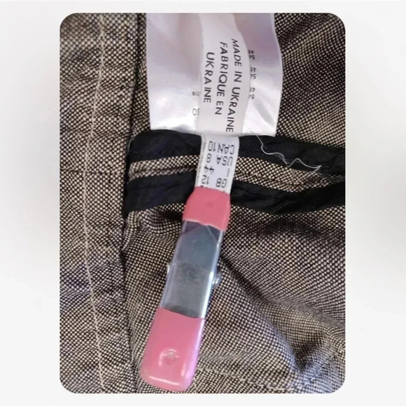 Blacky Dress Berlin Linen Blend Crop Short Sleeve Top Size 8 - Picture 10 of 12